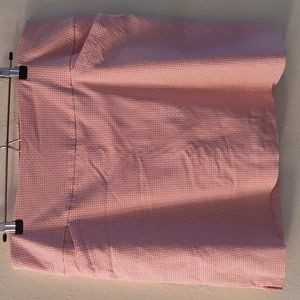 Plus Size, Pink/White Stretchy Skort